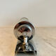 Vintage modernist wall lamp, sandblasted glass and chromed metal, art deco 1930