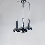 Lampe à Suspension Space Age Chrome, 1970s