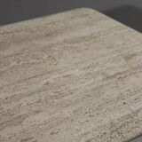 Low design side table in travertine, 1970s