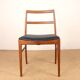 Set of 4 Danish chairs in teak and new leather model 430 by Arne Vodder.
