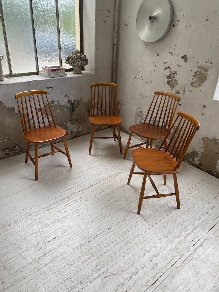 4 Scandinavian chairs Sweden Stolfabrik