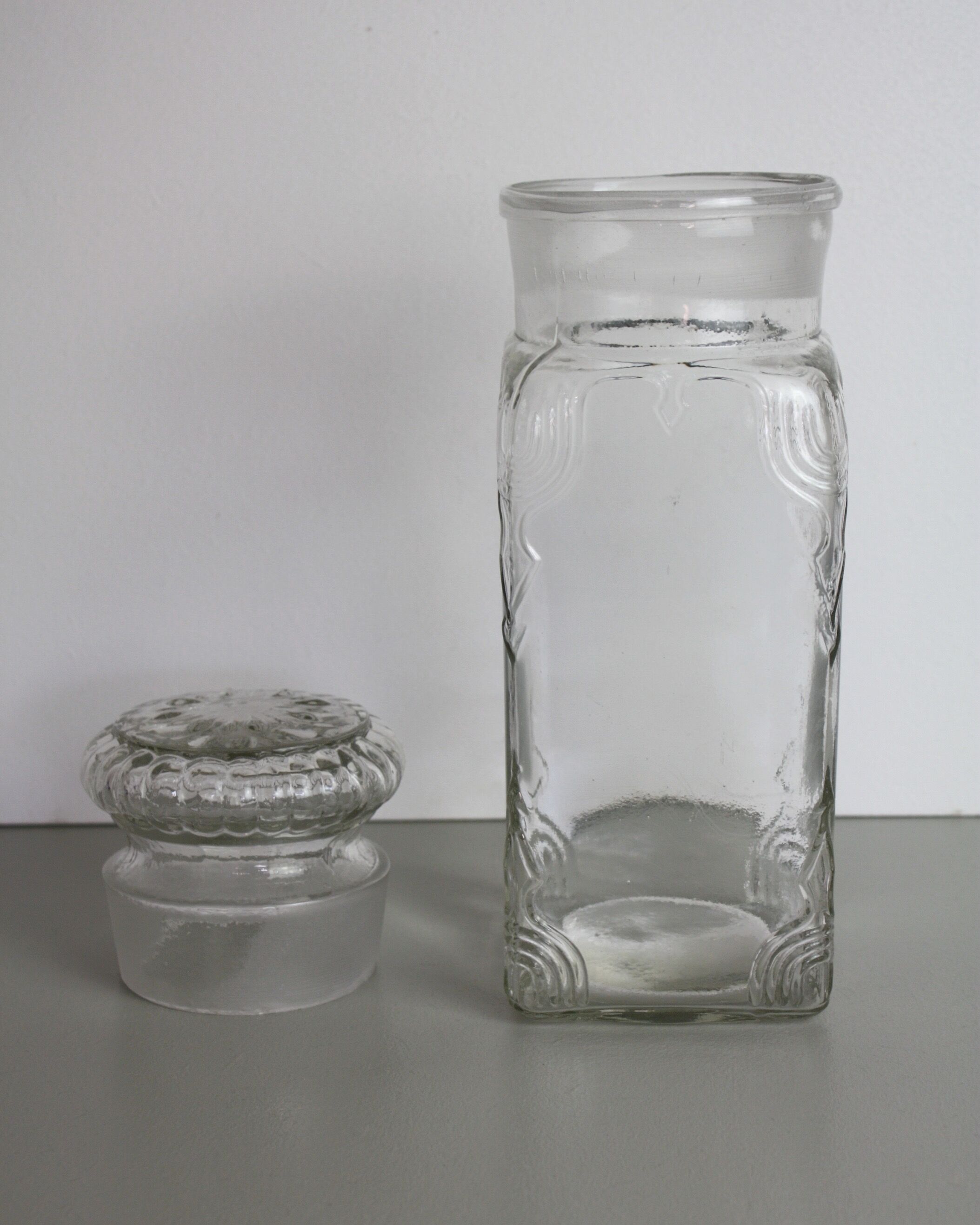 Glass jar or candy box