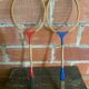 Pair of Vintage Wooden Badminton Rackets from the 1950s #D574