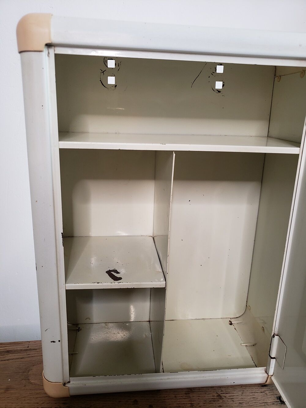 Metal pharmacy cabinet