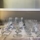 Set of 22 glasses with floral details engraved 1930
