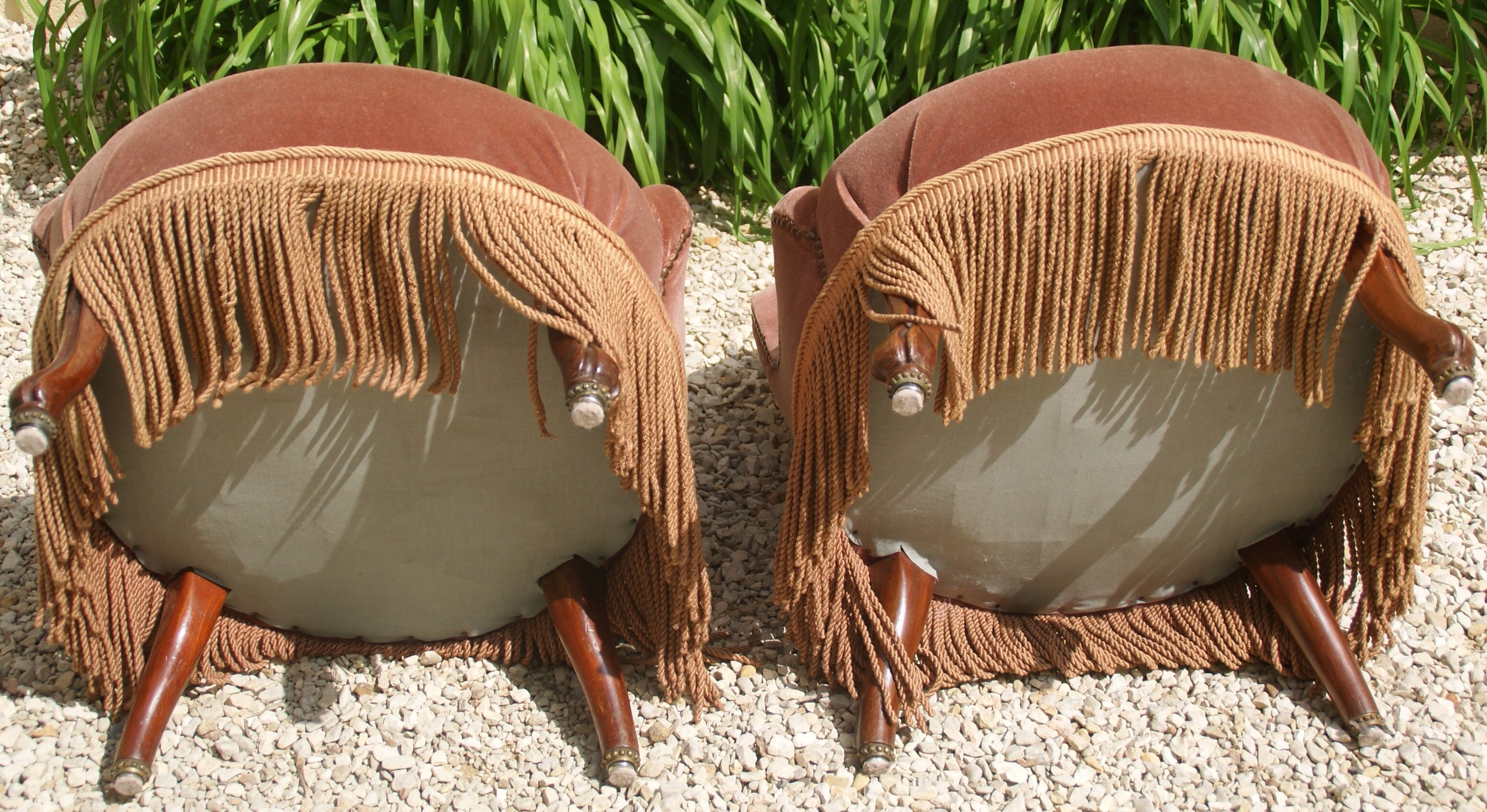 Pair of toad armchairs Napoleon III