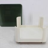 1970s Italian Square Glass Coffee Table