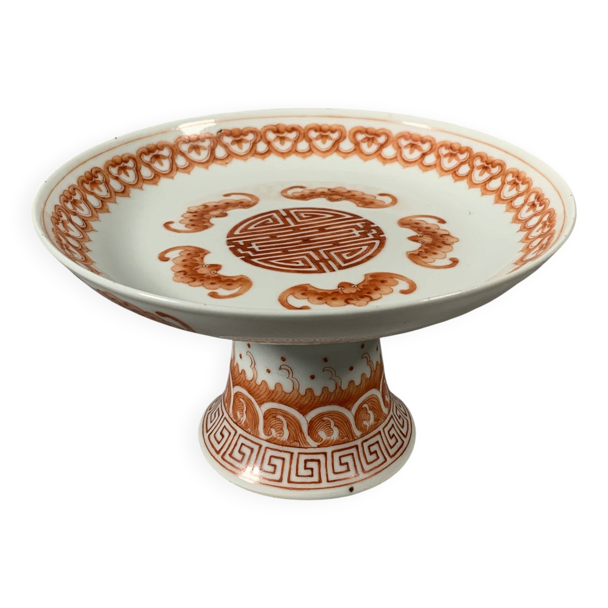 Daoguang (1820-1850) Porcelain Cup China with Red Bats