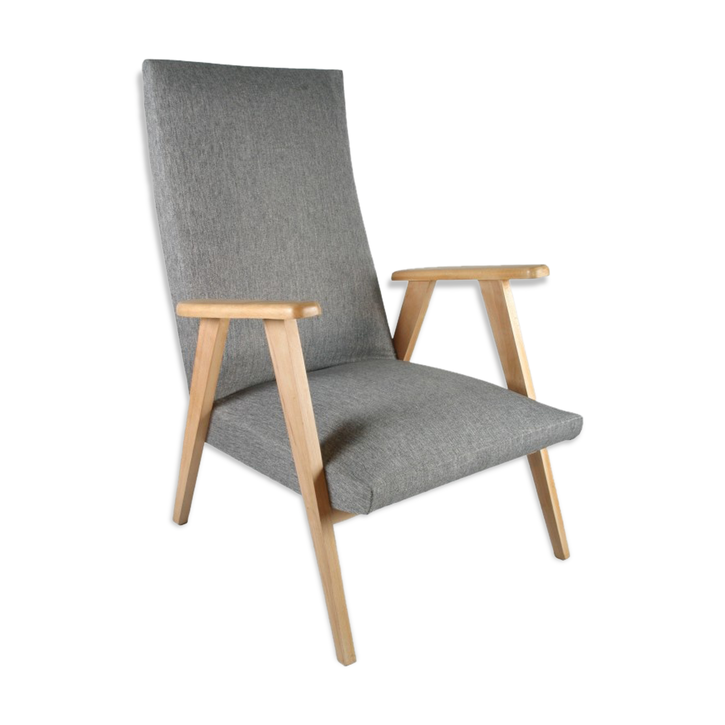 Fauteuil pieds compas des années 60