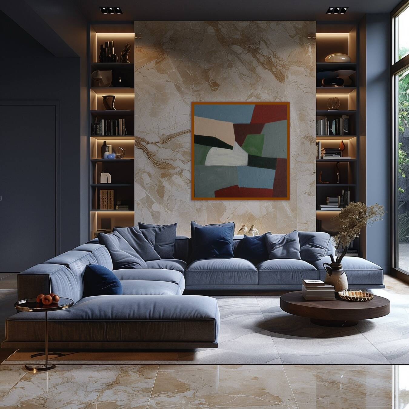 Canvas painting "Traces of Silence" by Bodasca