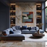 Canvas painting "Traces of Silence" by Bodasca