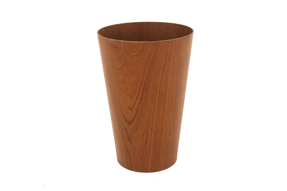Teak wastepaper basket, Martin Åberg for Servex, Sweden, 1960