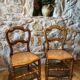 Pair of caned chairs 1950/60