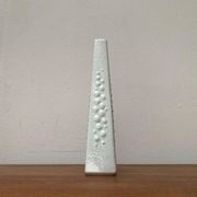 Vintage white porcelain vase from KPM Royal Porcelain, 1970s.