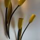 Mid-Century Floral Wall Lamps from 1950'