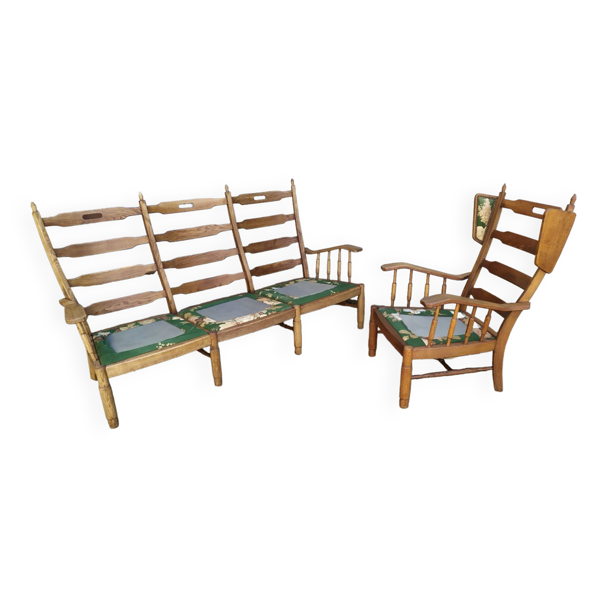 Vintage oak living room