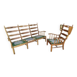 Vintage oak living room