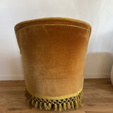 Mustard toad armchair