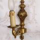 Pair of brass sconces