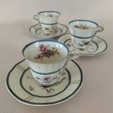 Bernardaud porcelain coffee cups