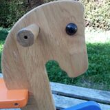 Wooden rocking horse