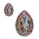 Floral multicolor murano style glass egg small table lamp, lot of 2 or a pair of chandeliers