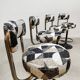 Vintage Cobra bar stools by Borje Johanson, Sweden