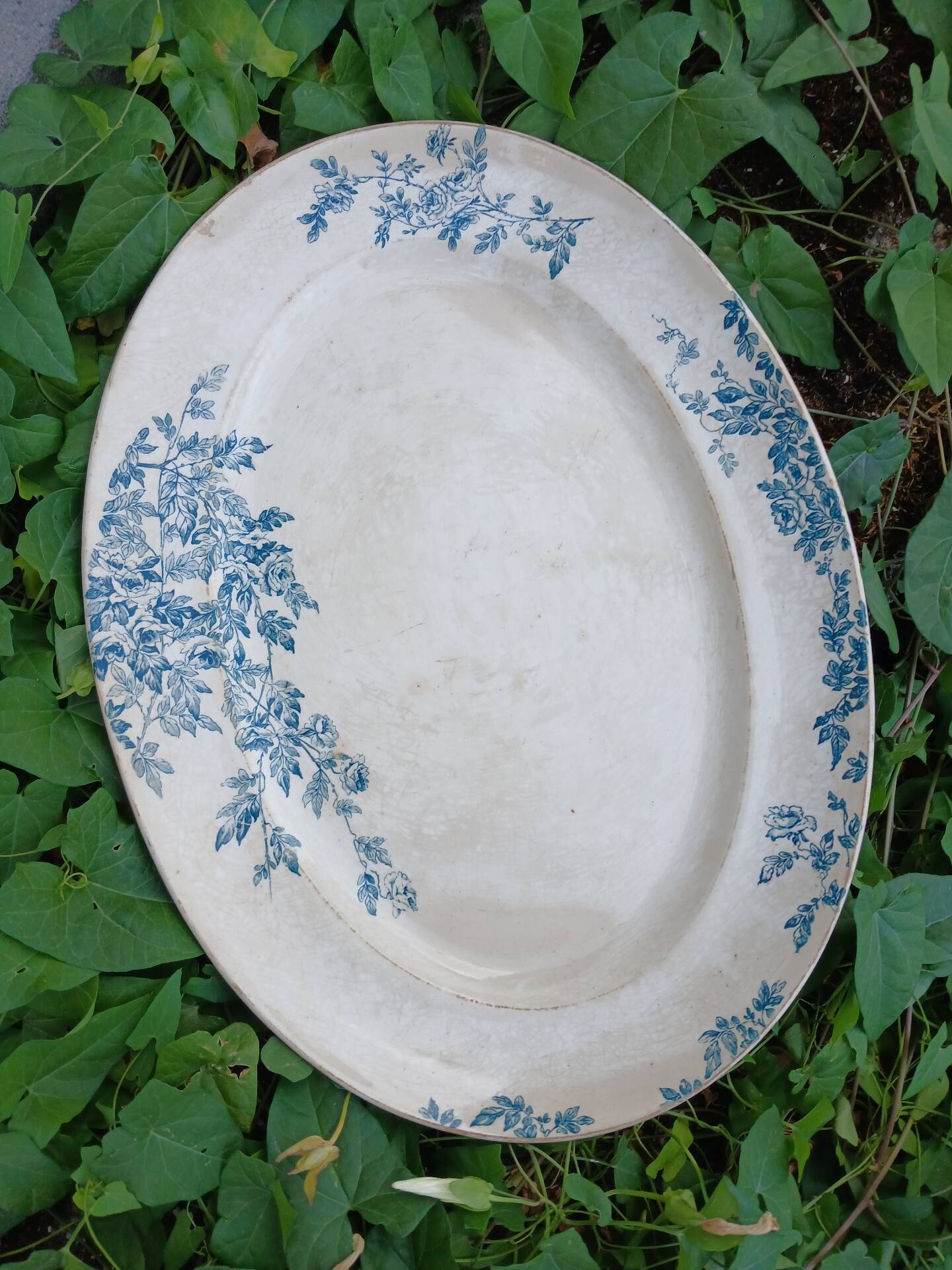 Old plate in Creil and Montereau ironstone