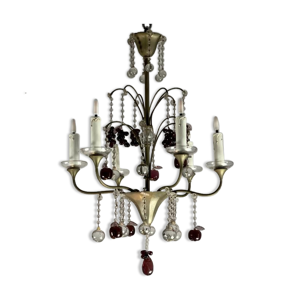 lustre en bronze argenté