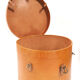Leather hat trunk