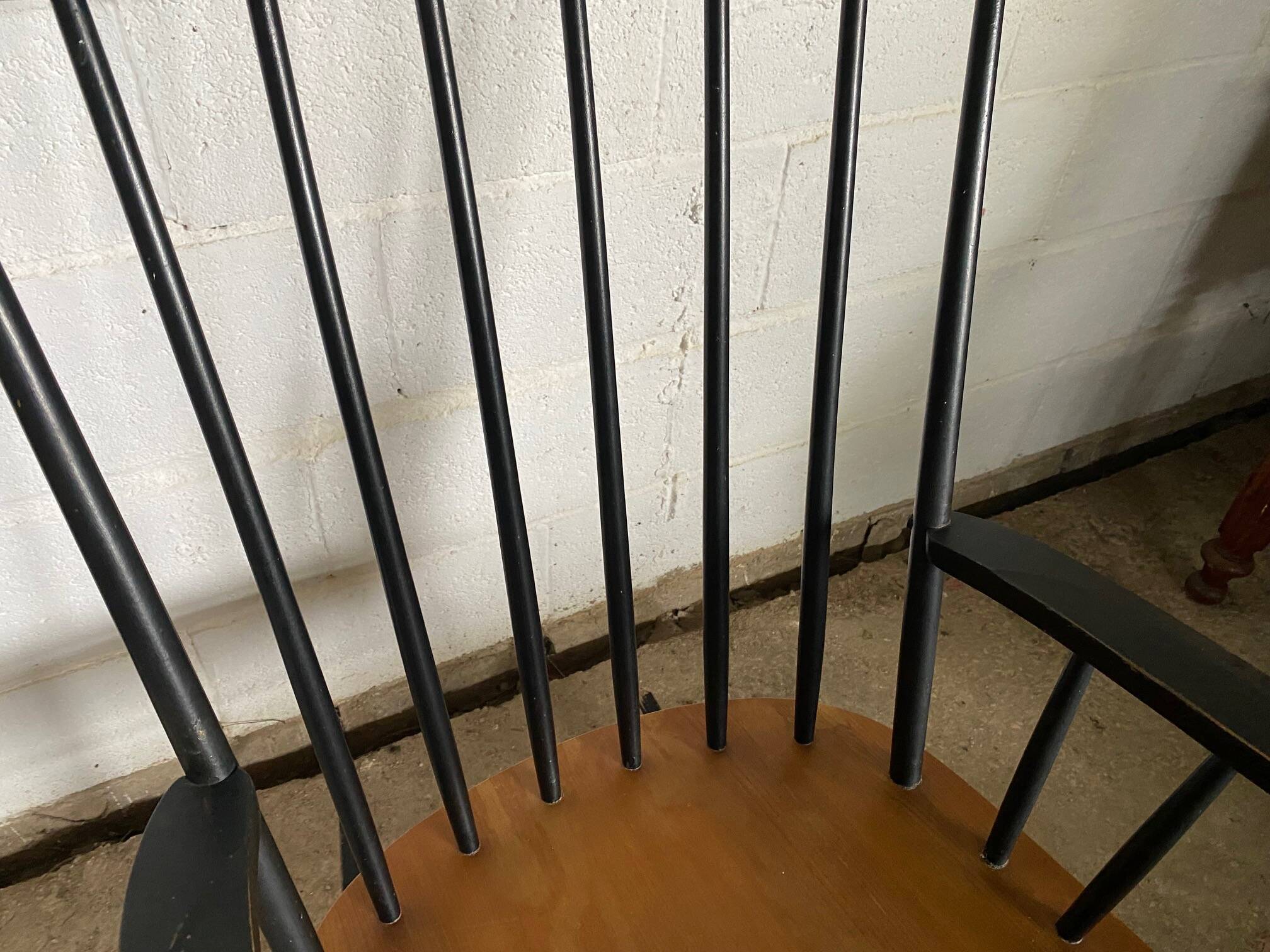 Rocking chair Scandinavian design attributed to Inge Andersson vintage 1960