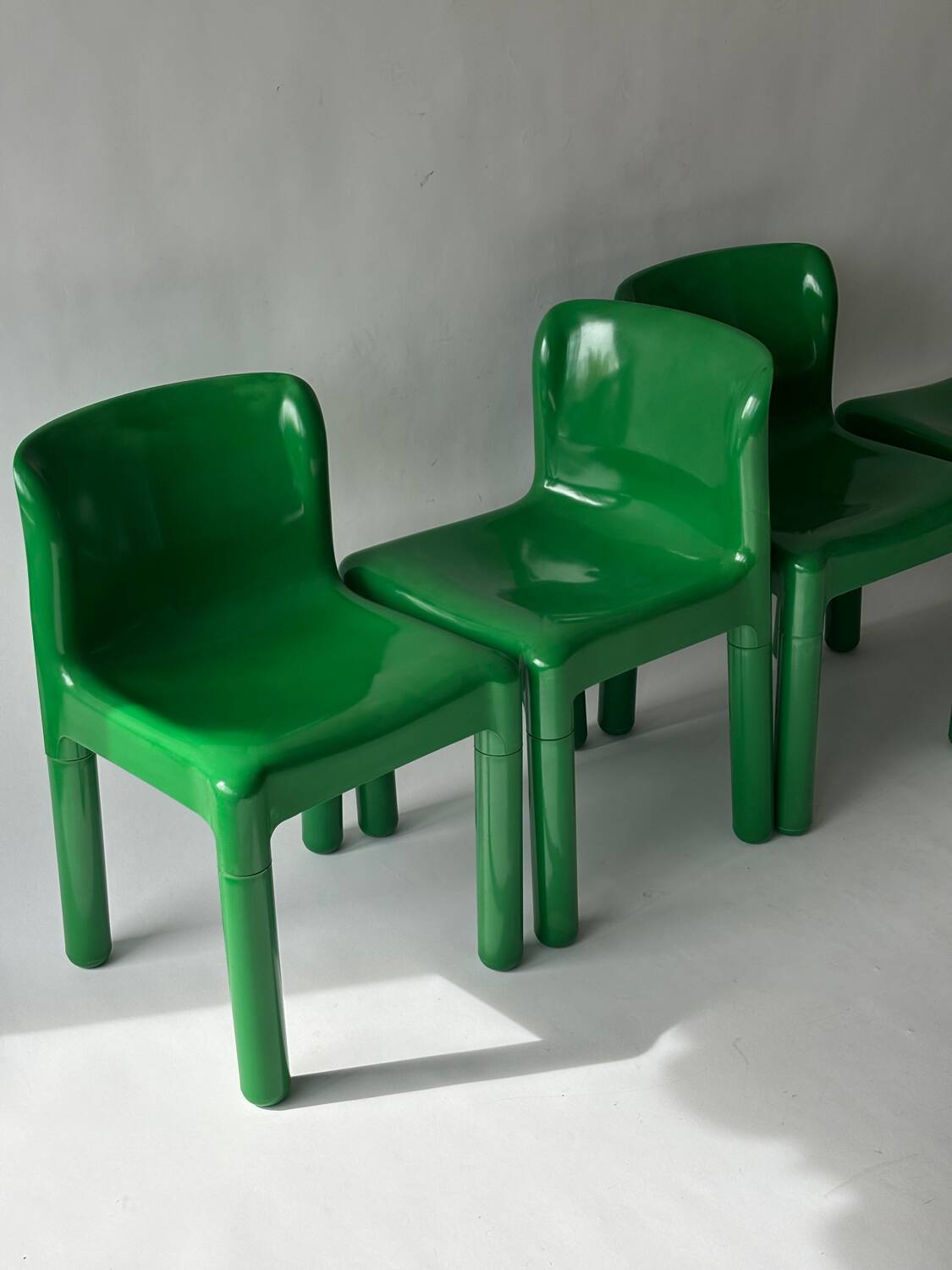 Set of 4 Carlo Bartoli Model 4875 chairs for Kartell, Italy 1970