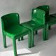 Set of 4 Carlo Bartoli Model 4875 chairs for Kartell, Italy 1970