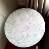 Holophane coffee table in white marble