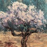 Oil on canvas provençal painting signed