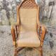 Fauteil rotin vintage