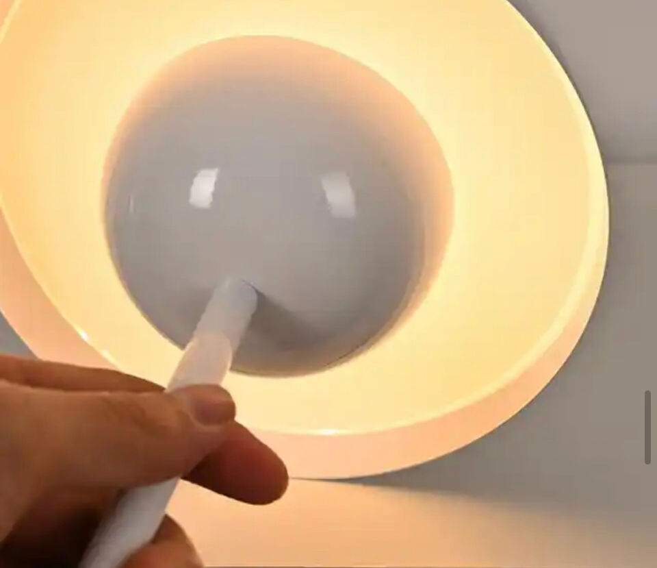 Scandinavian vintage white lamp