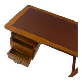 Solid oak and leather desk