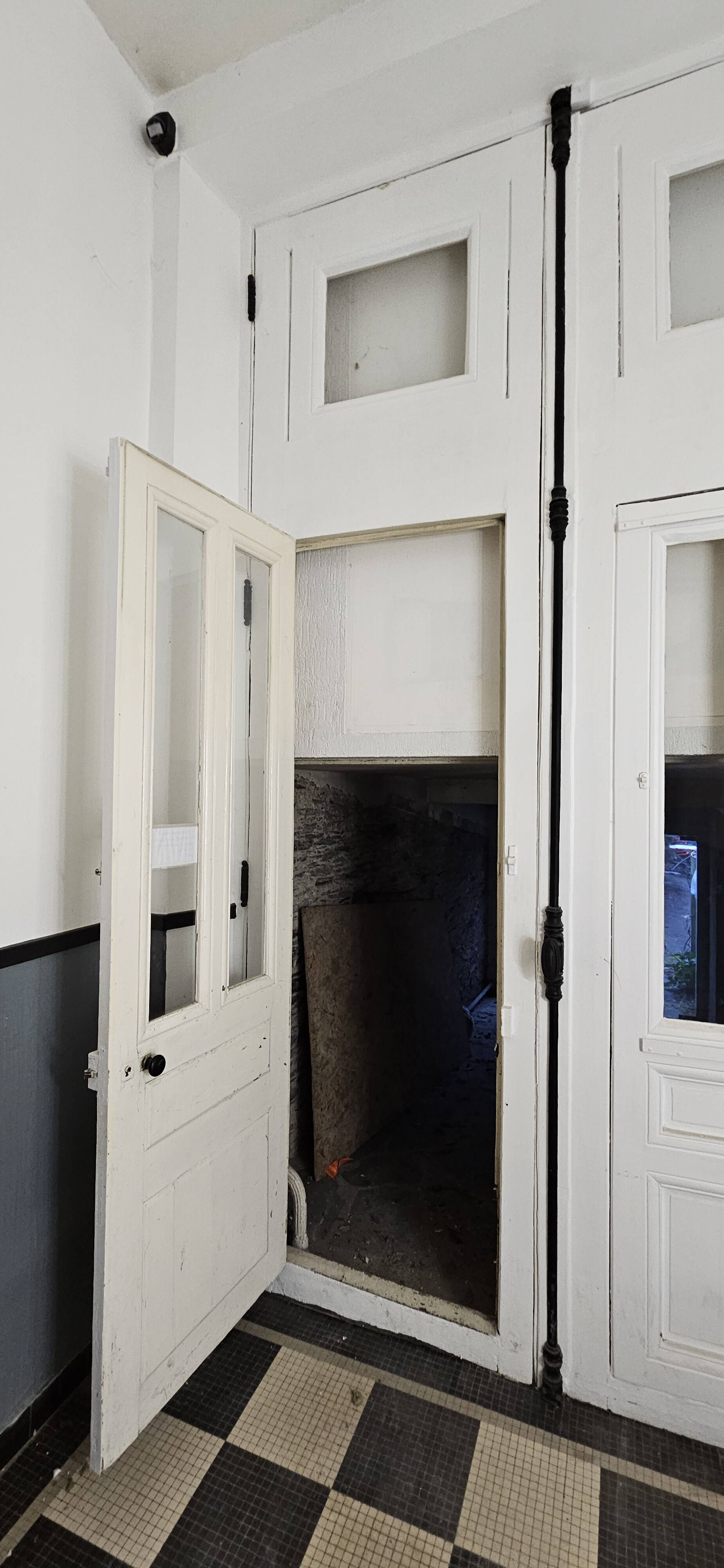 3.75m Porte Cochère Block - 19th century solid oak - glazed + espagnolette + wolf's mouth sheep