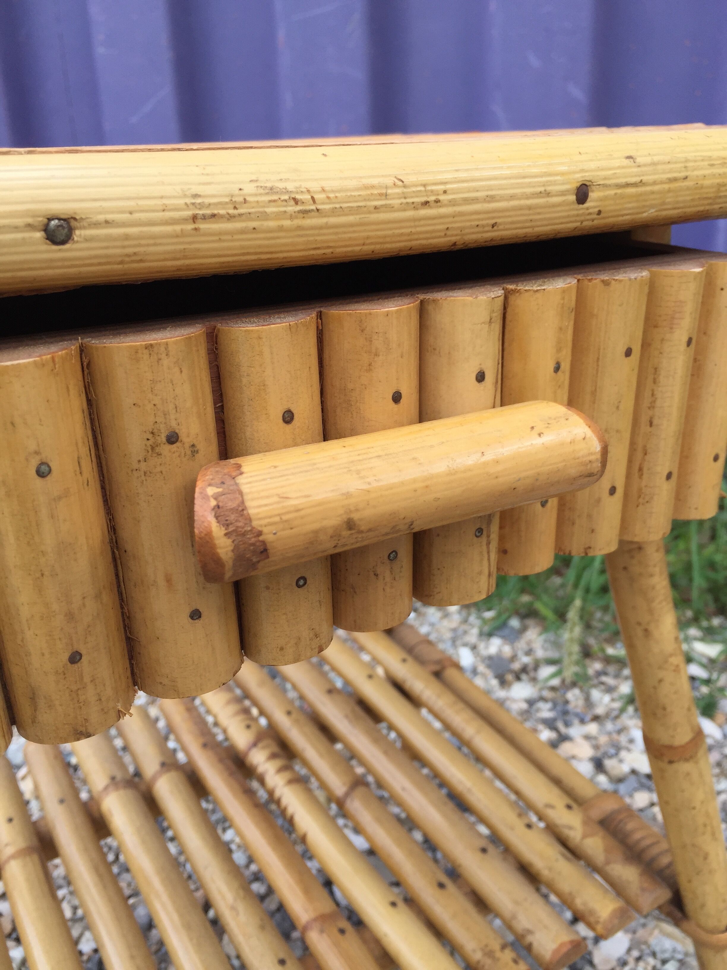 Bamboo bedside with drawer