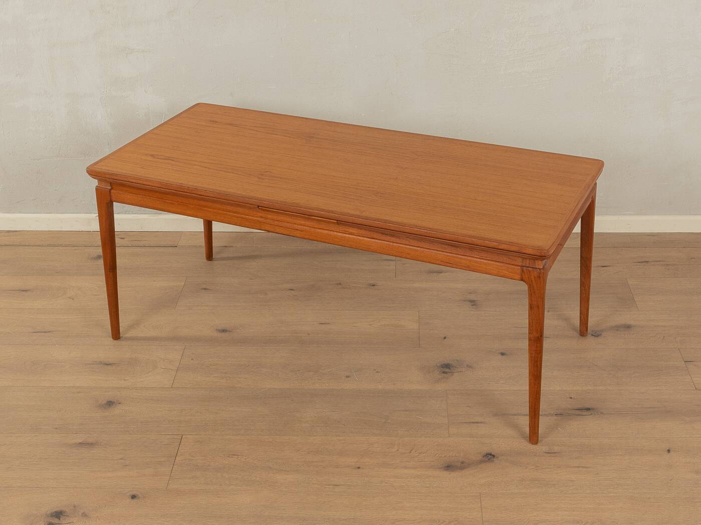 Rare extendable teak coffee table from the 1960s