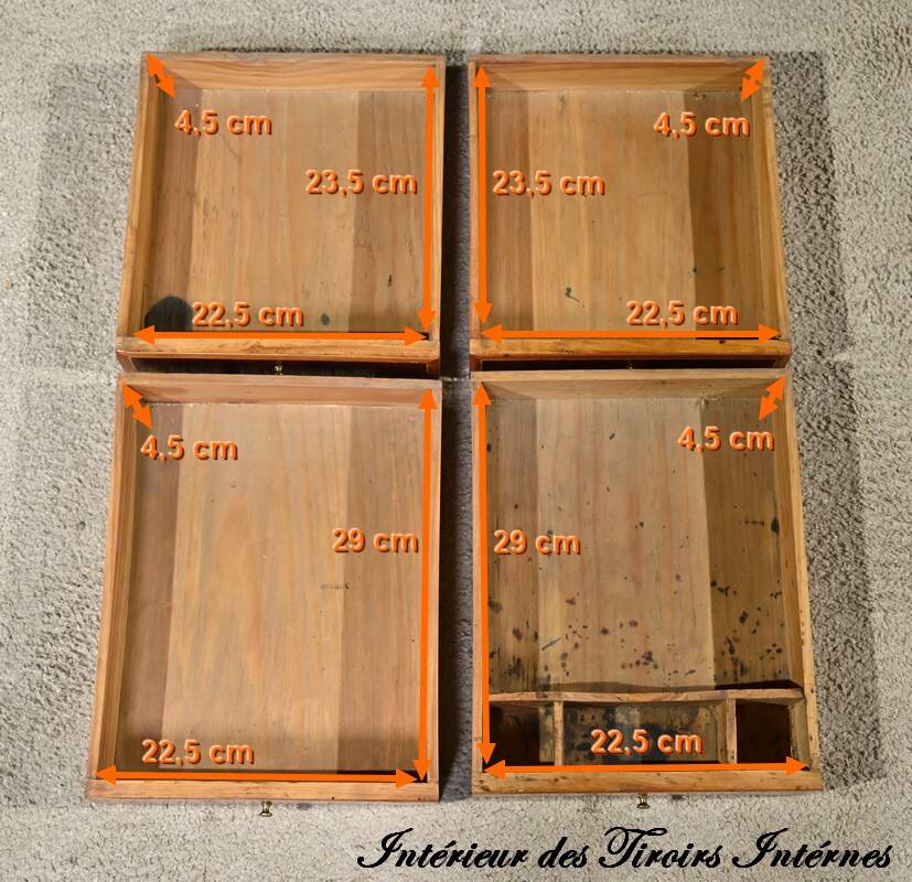 Mahogany and Rosewood Cylinder Desk, Louis XV period – 1st part XVI