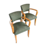 Dark green bridge chairs