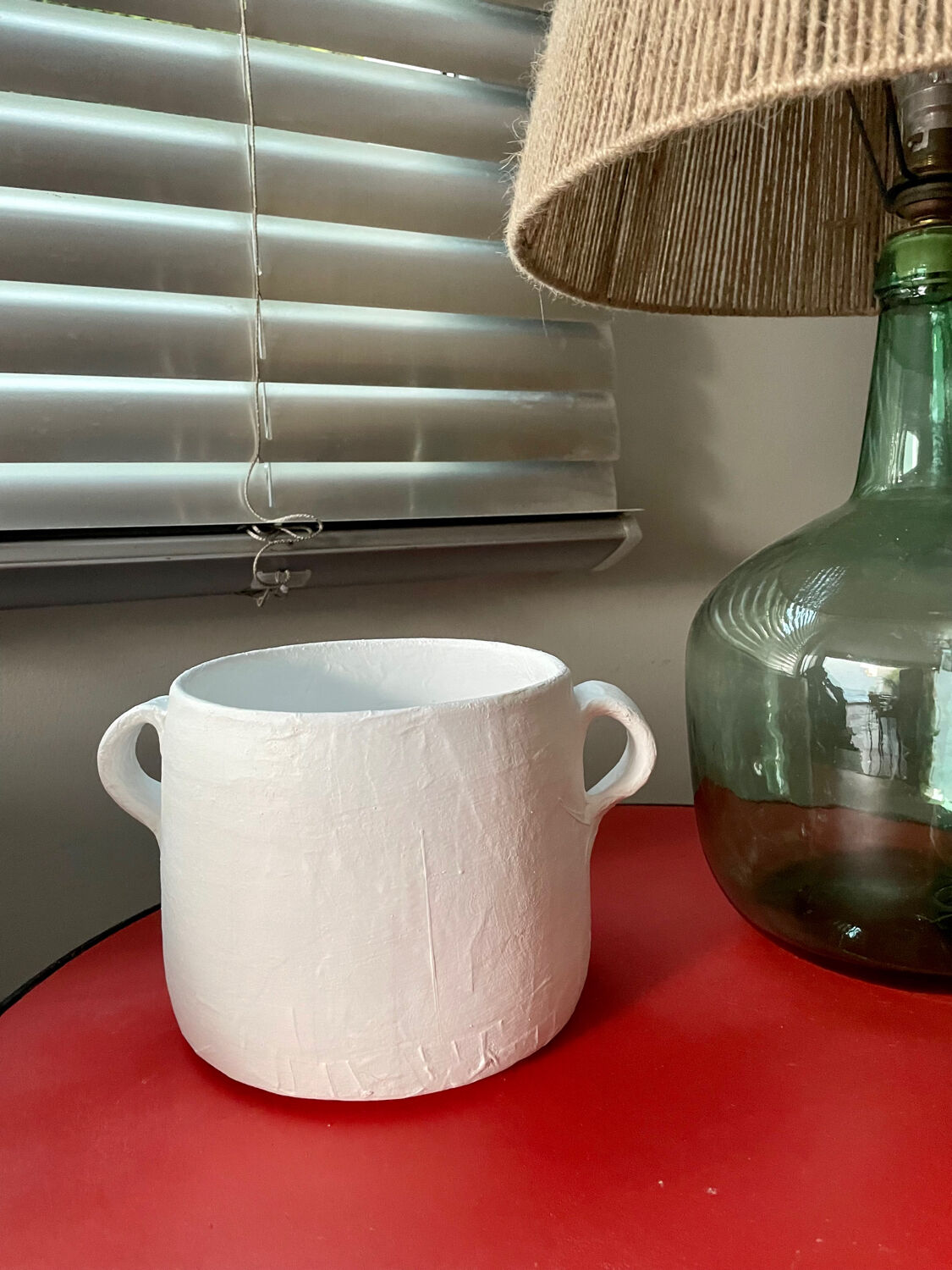 Paper mache vase or pot