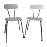 Paire de chaises  en formica