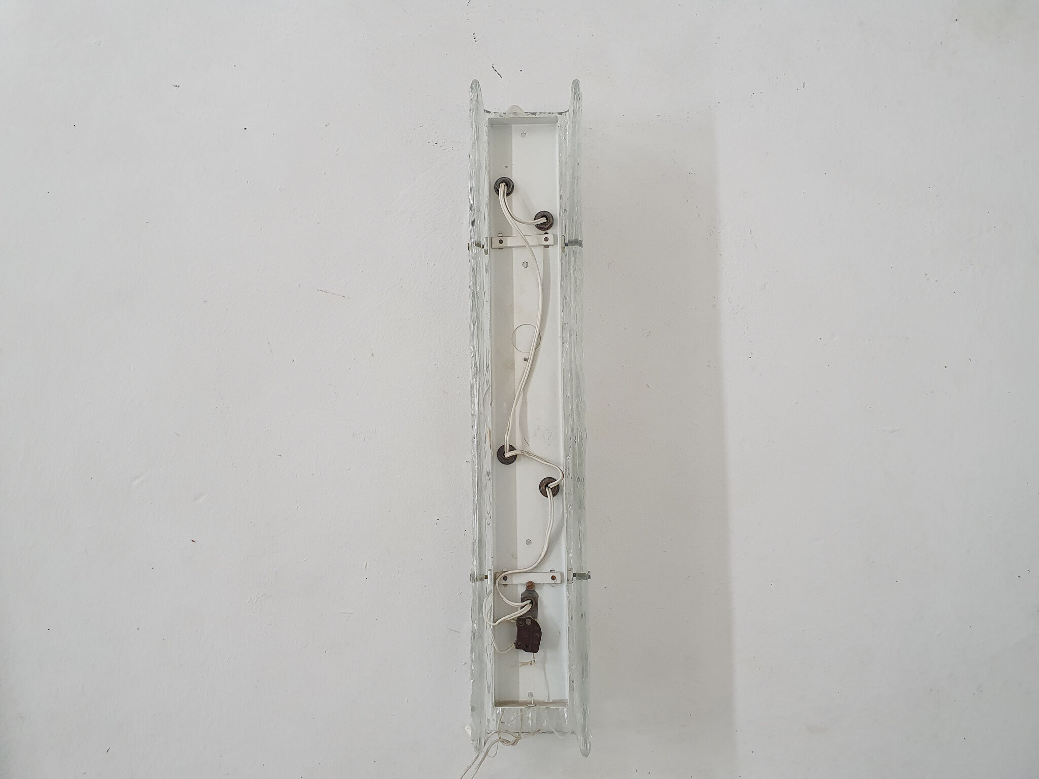 Glass Doria style wall light, The Netherlands 1960's