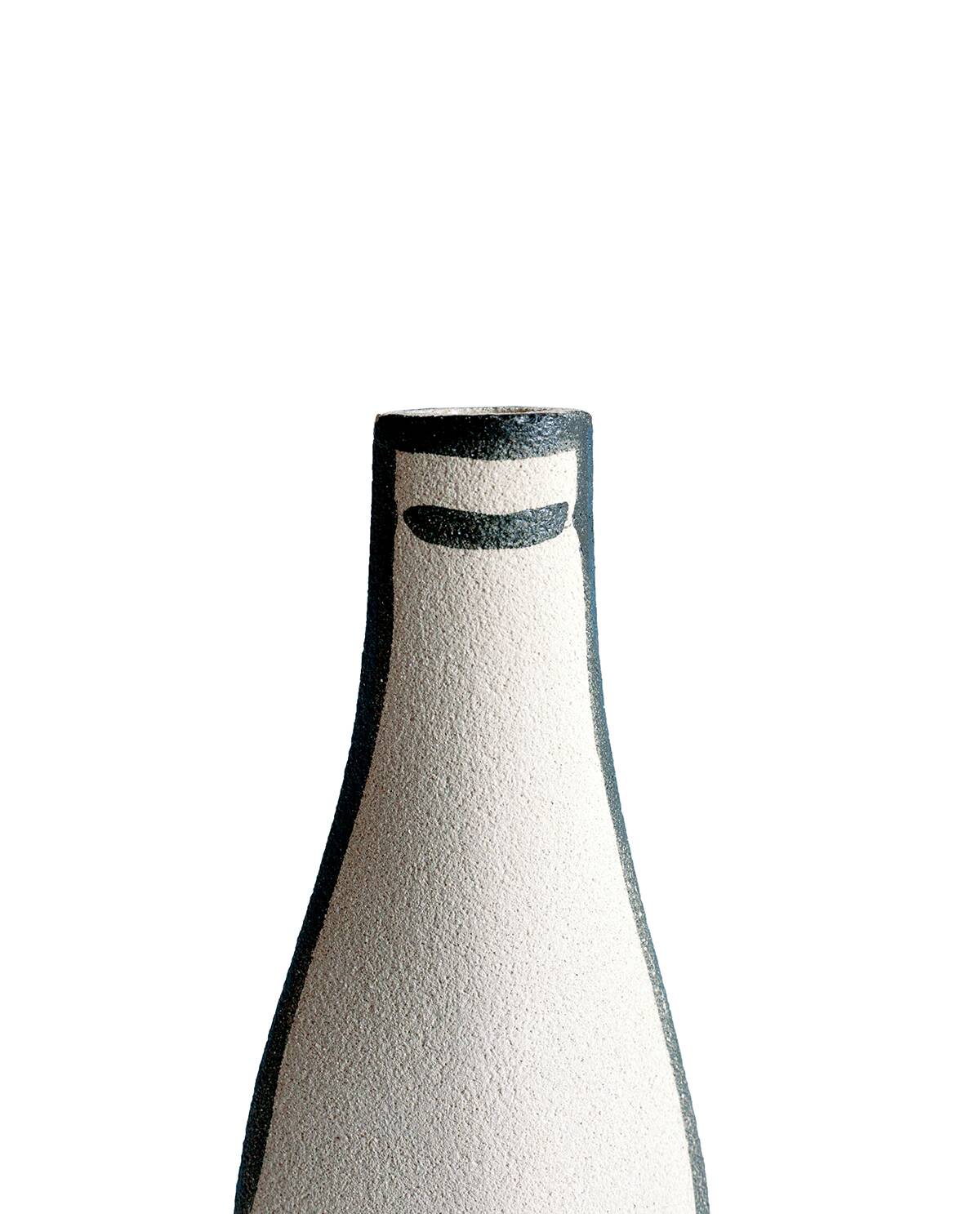 Ceramic Vase 'Morandi Bottle - Black'