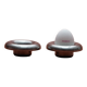 Pair of egg cups by Erik Magnussen – Stelton, early 1970s.