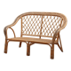 French Bohemian sofa made of bamboo from the 1960s.