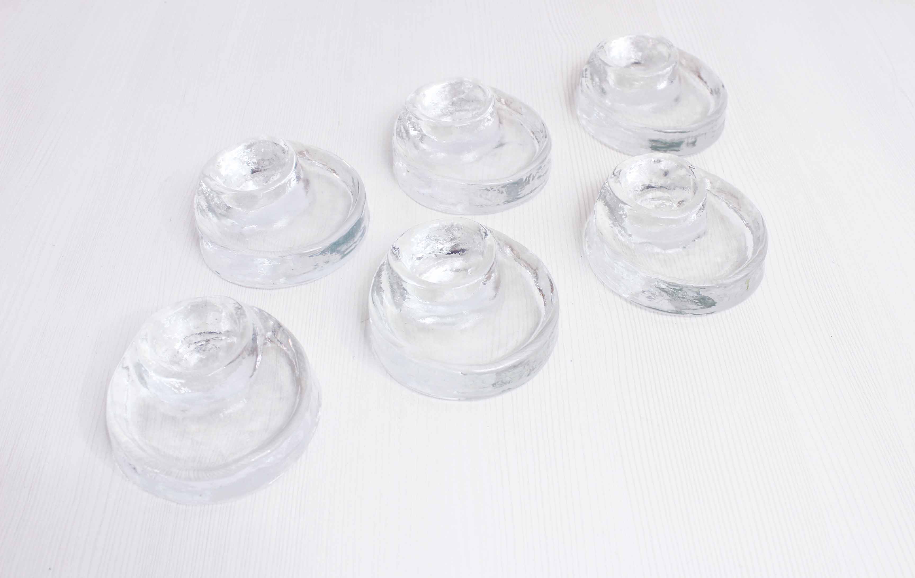 6-piece molded glass shells
